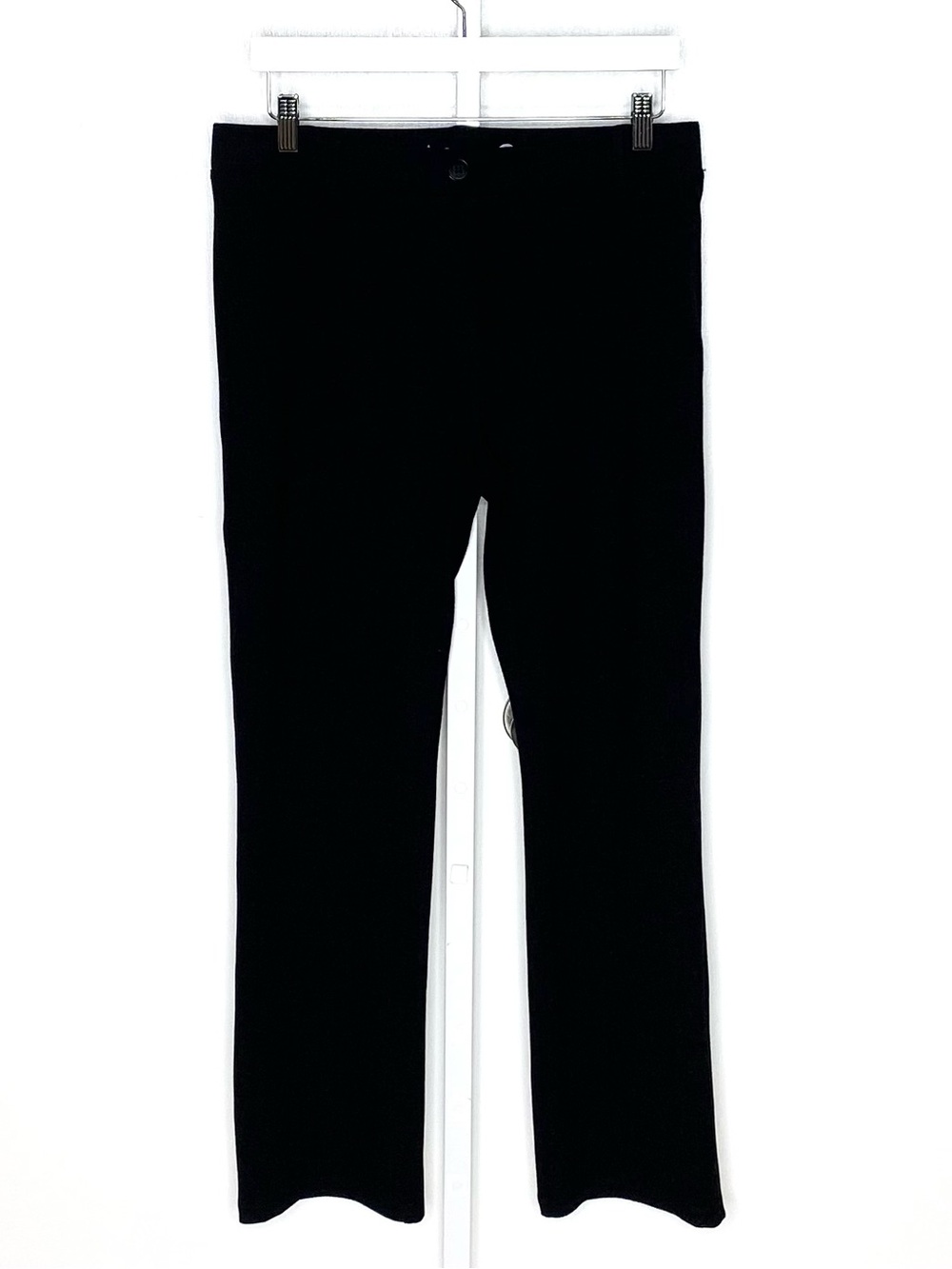 Betabrand | Charcoal Grey Pinstripe Soft Textured Dress Pants Sz XL Short Petite